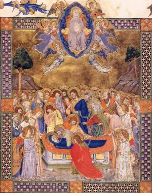 Gradual from Santa Maria degli Angeli Folio 142 by Don Silvestro Dei Gherarducci - Oil Painting Reproduction