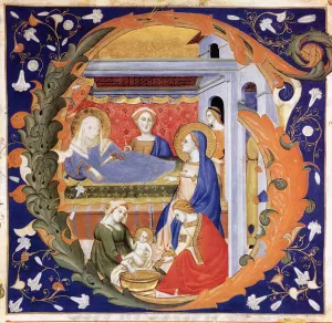 Gradual from Santa Maria degli Angeli Folio 148 by Don Silvestro Dei Gherarducci - Oil Painting Reproduction