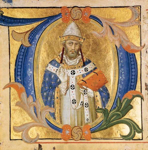 Gradual from Santa Maria degli Angeli Folio 159 by Don Silvestro Dei Gherarducci - Hand-Painted Oil Painting Reproduction