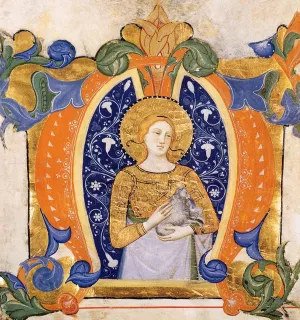 Gradual from Santa Maria degli Angeli Folio 32v painting by Don Silvestro Dei Gherarducci