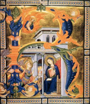 Gradual from Santa Maria degli Angeli Folio 60 by Don Silvestro Dei Gherarducci - Oil Painting Reproduction