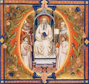 Gradual from Santa Maria degli Angeli Folio 90 by Don Silvestro Dei Gherarducci - Oil Painting Reproduction