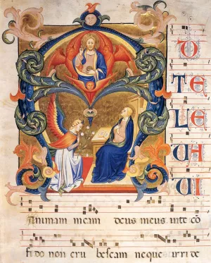 Gradual Volume 1, Folio 1 painting by Don Simone Camaldolese