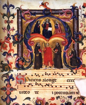 Initial A from the Antiphonary Choir Book 39
