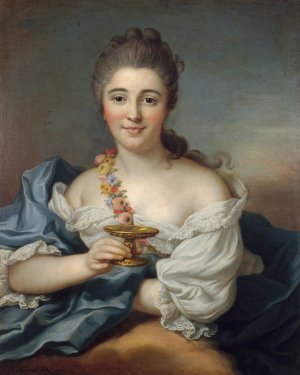 Madame de Sevre en Hebe by Donat Nonnotte Oil Painting