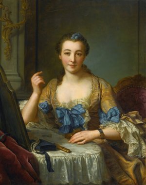 Portrait Of The Marquise De Gast by Donat Nonnotte Oil Painting