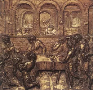 Herod's Banquet Oil painting by Donatello