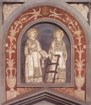 St Stephen and St Lawrence Oil painting by Donatello