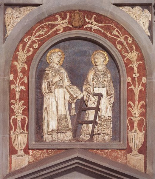Main Product Photo of St Stephen and St Lawrence Painting by Donatello