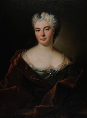 Portrait de femme anonyme by Donatien Nonotte Oil Painting