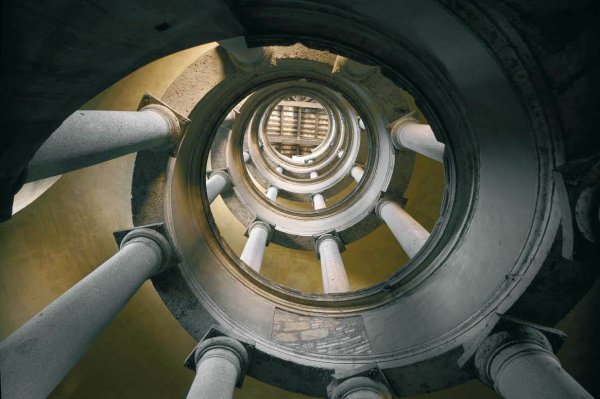 Main Product Photo of Spiral Staircase Painting by Donato Bramante