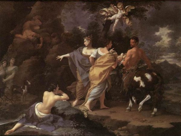 Main Product Photo of Achilles Handing Over To Chiron Painting by Donato Creti