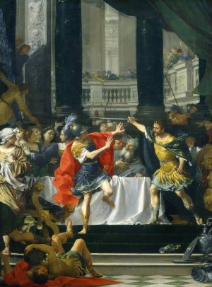Alexander the Great Threatened by His Father by Donato Creti Oil Painting