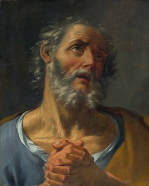 The Penitent St. Peter by Donato Creti Oil Painting