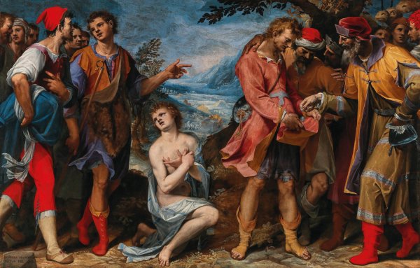 Main Product Photo of Joseph being sold by his brothers  Painting by Donato Mascagni