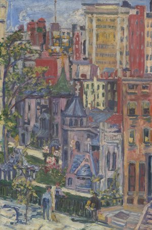 New York, The Little Church around the Corner by Dorothea Adelheid Dreier Oil Painting