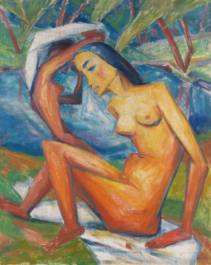 Akte by Dorothea Maetzel-Johannsen Oil Painting