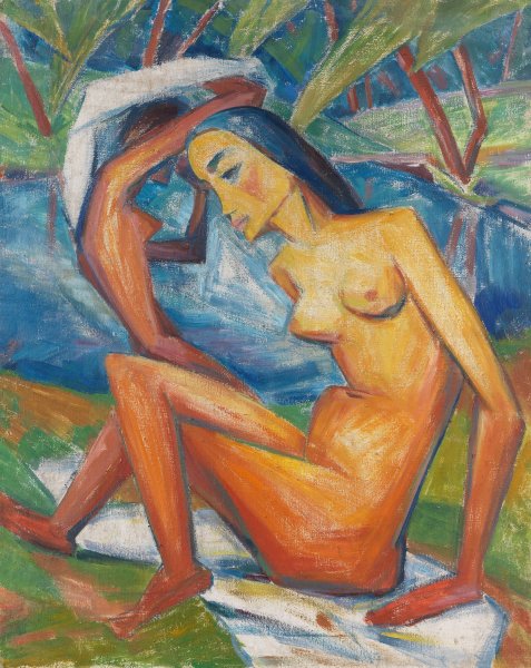 Akte  by Dorothea Maetzel-Johannsen - Hand-Painted Oil Painting Reproduction