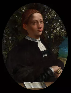 Lucrezia Borgia, Duchess of Ferrara by Dosso Dossi Oil Painting