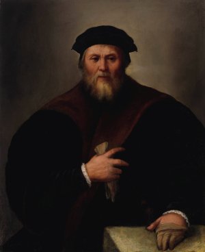 Portrait of a gentleman by Dosso Dossi Oil Painting