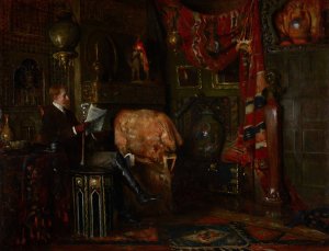 Portrait of John Scott Bradstreet by Douglas Volk Oil Painting