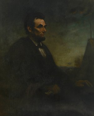 Portrait of Lincoln by Douglas Volk Oil Painting
