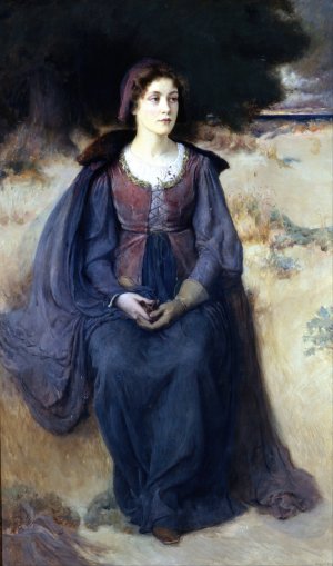 Ye Maiden's Reverie by Douglas Volk Oil Painting