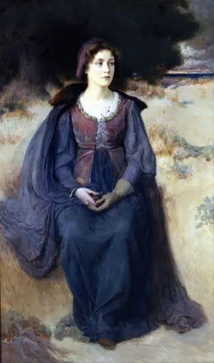 Ye Maiden's Reverie by Douglas Volk Oil Painting