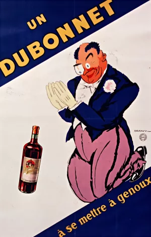Un Dubonnet a se mettre a genoux Oil painting by Dransy