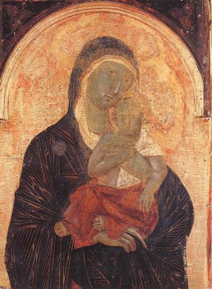 Polyptych No. 47 Detail by Duccio Di Buoninsegna Oil Painting