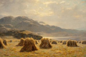 A Highland Harvest by Duncan Cameron Oil Painting