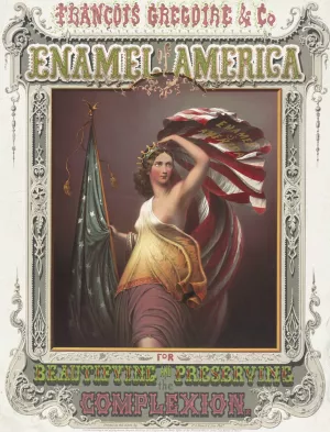 Francois Gregoire and Co. enamel of America for beautifying and preserving the complexion by Duval & Hunter Oil Painting