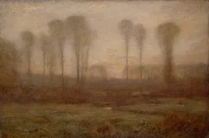 Before Sunrise by Dwight W. Tryon Oil Painting