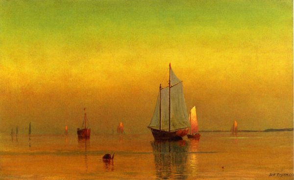 Main Product Photo of Connecticut River Scene Painting by Dwight W. Tryon