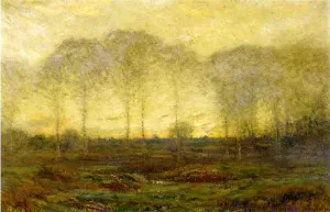 Dawn - May by Dwight W. Tryon - Oil Painting Reproduction