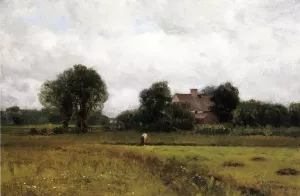 Glastonbury Meadows by Dwight W. Tryon Oil Painting