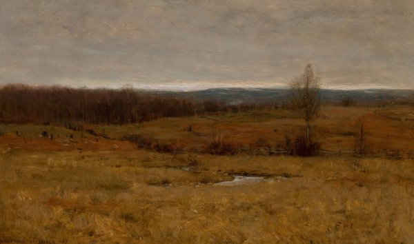 Main Product Photo of Landscape, December 1887  Painting by Dwight W. Tryon