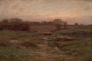 Landscape by Dwight W. Tryon Oil Painting