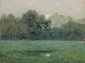 Midsummer Moonrise by Dwight W. Tryon Oil Painting
