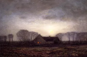 Night, New England by Dwight W. Tryon - Oil Painting Reproduction