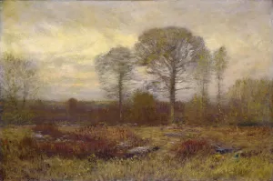 November by Dwight W. Tryon Oil Painting