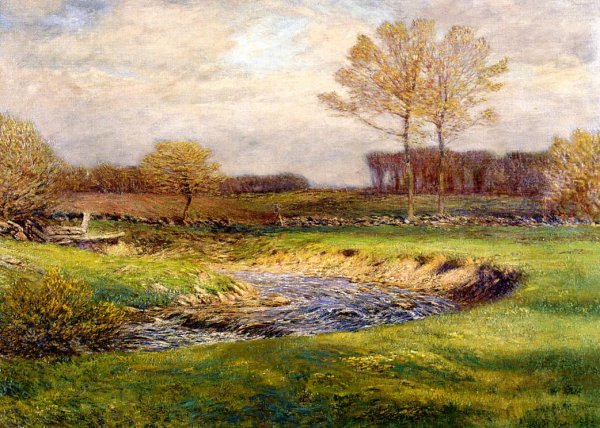 Main Product Photo of The Brook in May Painting by Dwight W. Tryon
