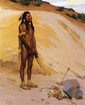 An Indian Hunter by E. Irving Couse - Oil Painting Reproduction