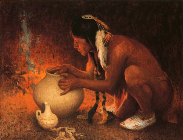 Main Product Photo of Making Pottery Painting by E. Irving Couse