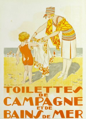 Toilettes De Campagne Et De Bains De Mer Oil painting by E. L. Cousyn