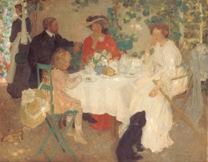Al Fresco by E Phillips Fox Oil Painting