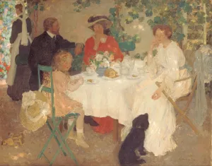 Al Fresco by E Phillips Fox Oil Painting