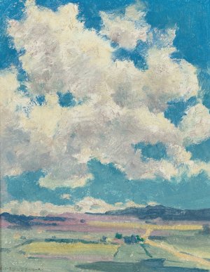 Over the Taos Valley by Eanger Irving Couse Oil Painting