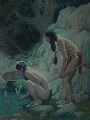 Sacred Waters by Eanger Irving Couse Oil Painting