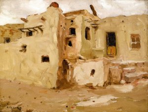 Walpi Pueblo by Eanger Irving Couse Oil Painting